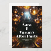 Invitation pour la soirée d'après mariage indien n (Devant / Derrière)