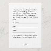 Invitation pour la soirée de vernis à ongles enter (Dos)