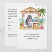 Invitation pour la soirée de vernis à ongles enter (Devant / Derrière)