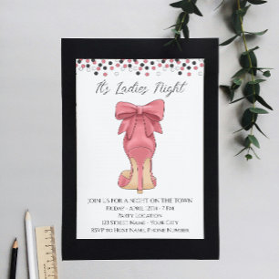 Invitation pour la soirée des Pink Ladies avant le