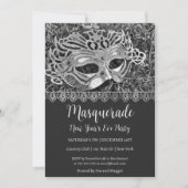 Invitation pour la soirée du Nouvel An Silver Masq (Devant)
