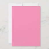 Invitation pour la soirée "Elle se marie" (Dos)