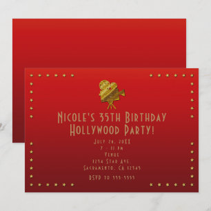Invitation pour la soirée Hollywood Red Cinema & G