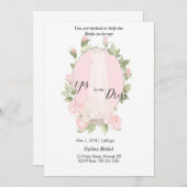 Invitation pour l'achat de robes de roses délicate (Devant / Derrière)