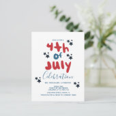 Invitation pour l'affiche du BBQ de la fête du 4 j (Debout devant)
