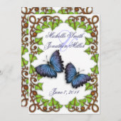 Invitation pour l'amour et les papillons (Devant / Derrière)