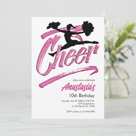 Invitation pour l'anniversaire (Debout devant)