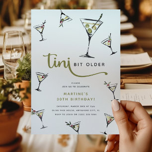 Invitation pour l'anniversaire adulte 'Tini Bit Ol