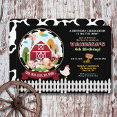 Invitation pour l'anniversaire Barnyard Bash
