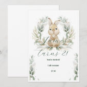 Invitation pour l'anniversaire de bébé (Devant / Derrière)