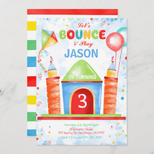 Invitation pour l'anniversaire de Boy Bounce