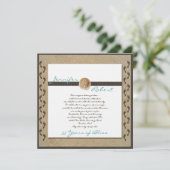 Invitation pour l'anniversaire de Empreintes dans  (Debout devant)