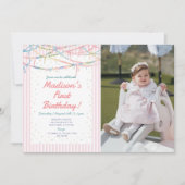 Invitation pour l'anniversaire de Fancy Nancy fill (Devant)