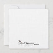 Invitation pour l'anniversaire de Footprints in th (Dos)