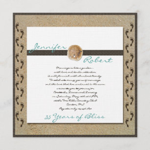 Invitation pour l'anniversaire de Footprints in th