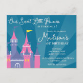 Invitation pour l'anniversaire de la douce princes (Devant)