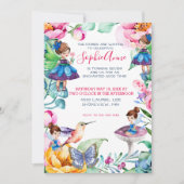 Invitation pour l'anniversaire de la Fée du Printe (Devant)