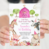 Invitation pour l'anniversaire de la ferme de fill
