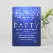 Invitation pour l'anniversaire de la fête Blue Spa (Debout devant)