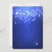 Invitation pour l'anniversaire de la fête Blue Spa (Dos)