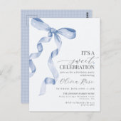 Invitation pour l'anniversaire de la petite fille  (Devant / Derrière)