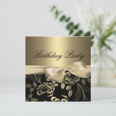 Invitation pour l'anniversaire de la sourdine Rose (Debout devant)