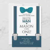 Invitation pour l'anniversaire de Little Man (Devant)