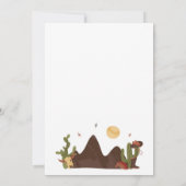 Invitation pour l'anniversaire de l'Ouest de Cowbo (Dos)