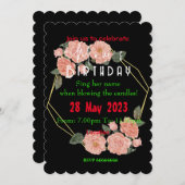 invitation pour l'anniversaire de maman (Devant / Derrière)