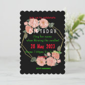 invitation pour l'anniversaire de maman (Debout devant)