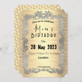 Invitation pour l'anniversaire de maman (Devant / Derrière)