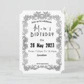 Invitation pour l'anniversaire de maman (Debout devant)