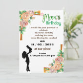 invitation pour l'anniversaire de maman (Debout devant)