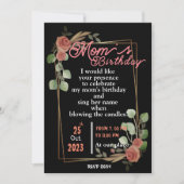invitation pour l'anniversaire de maman (Devant)
