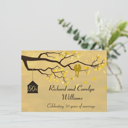 Invitation pour l'anniversaire de mariage des oise (Debout devant)