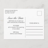 Invitation pour l'anniversaire de mariage « Forêt (Dos)