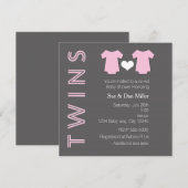 Invitation pour l'anniversaire de naissance de jum (Devant / Derrière)