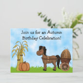 Invitation pour l'anniversaire de Pony d'automne - (Debout devant)
