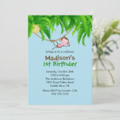 Invitation pour l'anniversaire de Sweet Safari (Debout devant)