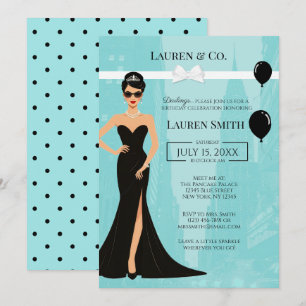 Invitation pour l'anniversaire de Tiffany et Co Au