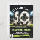 Invitation pour l'anniversaire des 10 ans à double (Devant)