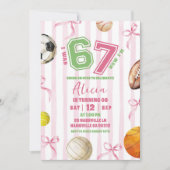Invitation pour l'anniversaire des 7 ans de Bow Gi (Devant)