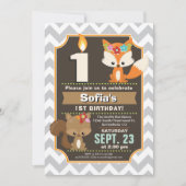 Invitation pour l'anniversaire des bois (Devant)