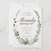 Invitation pour l'anniversaire des bois (Devant)