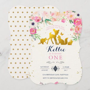 Invitation pour l'anniversaire des bois