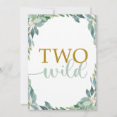 Invitation pour l'anniversaire des bois Deux Invit (Dos)