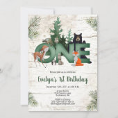 Invitation pour l'anniversaire des bois d'hiver - (Devant)