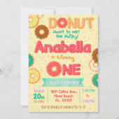 Invitation pour l'anniversaire des Donut, fête des (Devant)