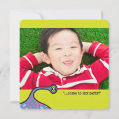 Invitation pour l'anniversaire des enfants avec un (Dos)