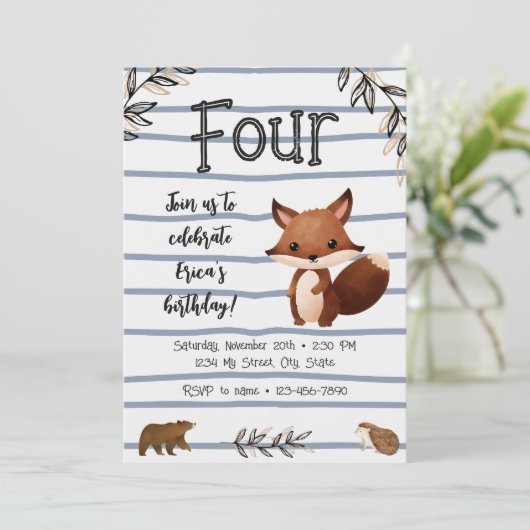 Invitation pour l'anniversaire des forêts et des é (Debout devant)